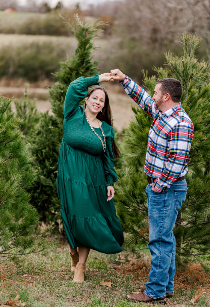 Christmas family session, Christmas couple session